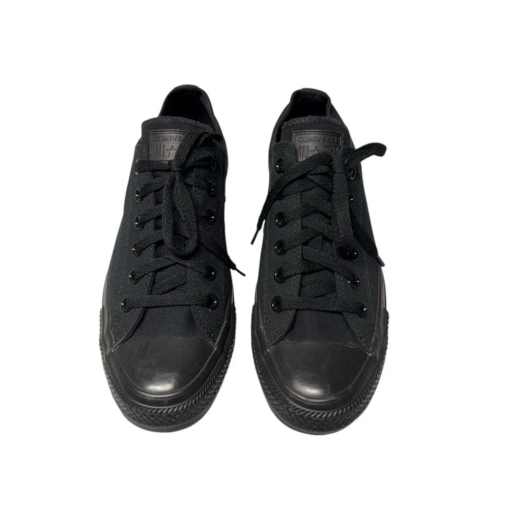 CONVERSE All Star Chuck Taylor Low Top Sneaker M5039 All black Mens 7/Womens 9 - Picture 2 of 9